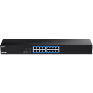 TRENDnet TEG-S17 16-Port Unmanaged Gigabit Ethernet Switch, rackmount, fanless